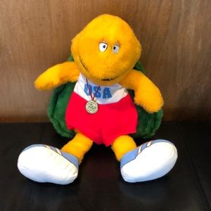 1984 Los Angeles Summer Games stuffed turtle mascot. Perfect condition.